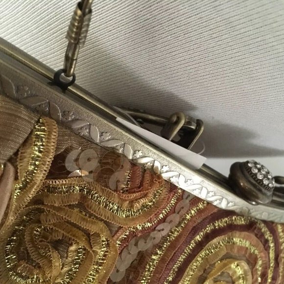 Beautiful Vintage Evening Bag by "Red Coral" Elegant Style NWT - Picture 5 of 11